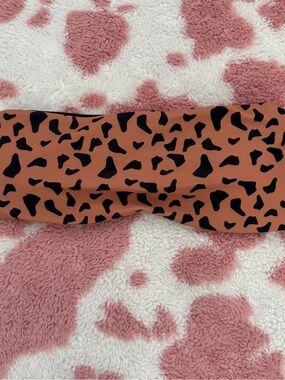 Leopard Print Padded Bandeau Bikini Top Small Strapless Animal Print Bikini Y2K